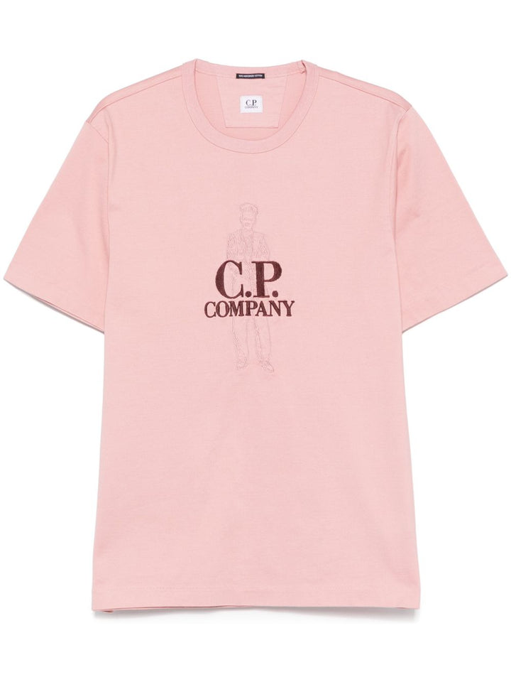 C.P. Company - t-shirt à broderies British Sailor rose - Lothaire