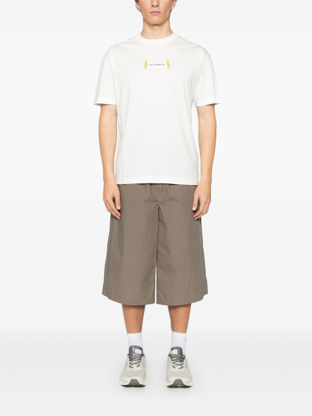 C.P. COMPANY - t-shirt à logo imprimé blanc - Lothaire