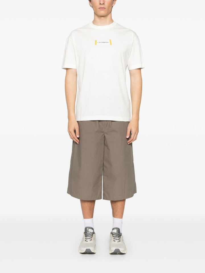 C.P. COMPANY - t-shirt à logo imprimé blanc - Lothaire