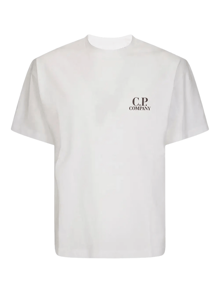 C.P. COMPANY - T-shirt à logo imprimé blanc - Lothaire