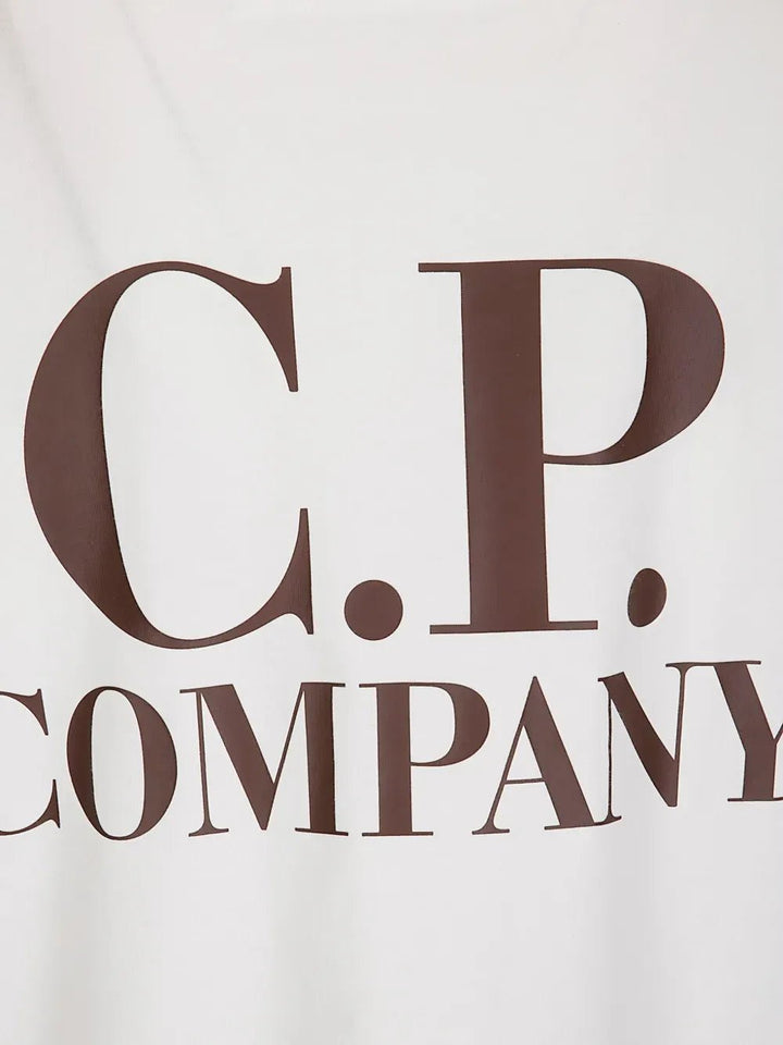 C.P. COMPANY - T-shirt à logo imprimé blanc - Lothaire