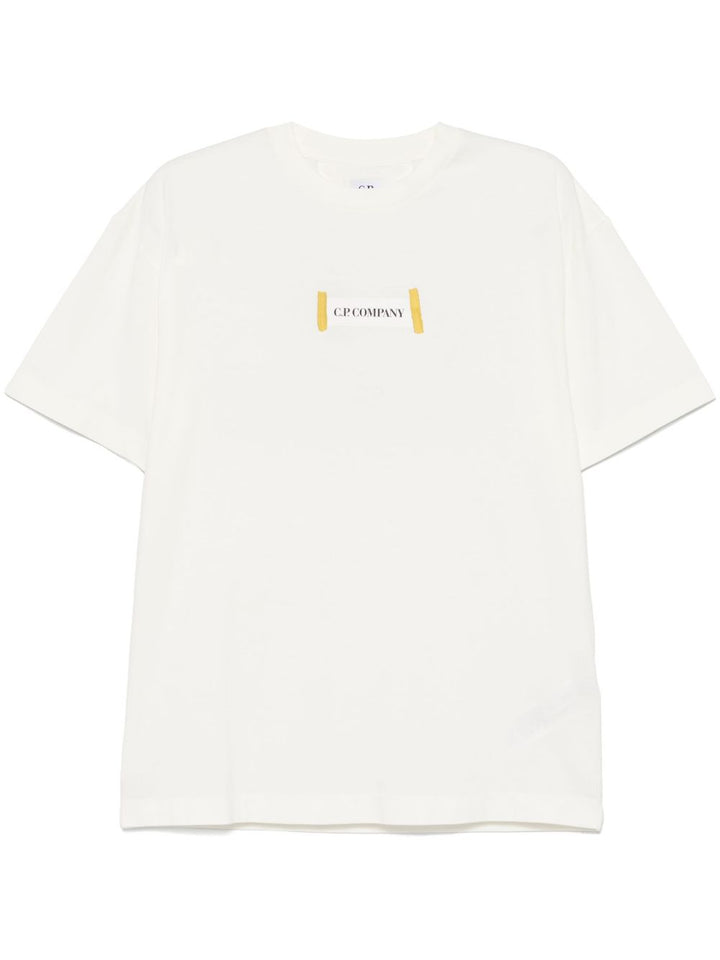 C.P. COMPANY - t-shirt à logo imprimé blanc - Lothaire