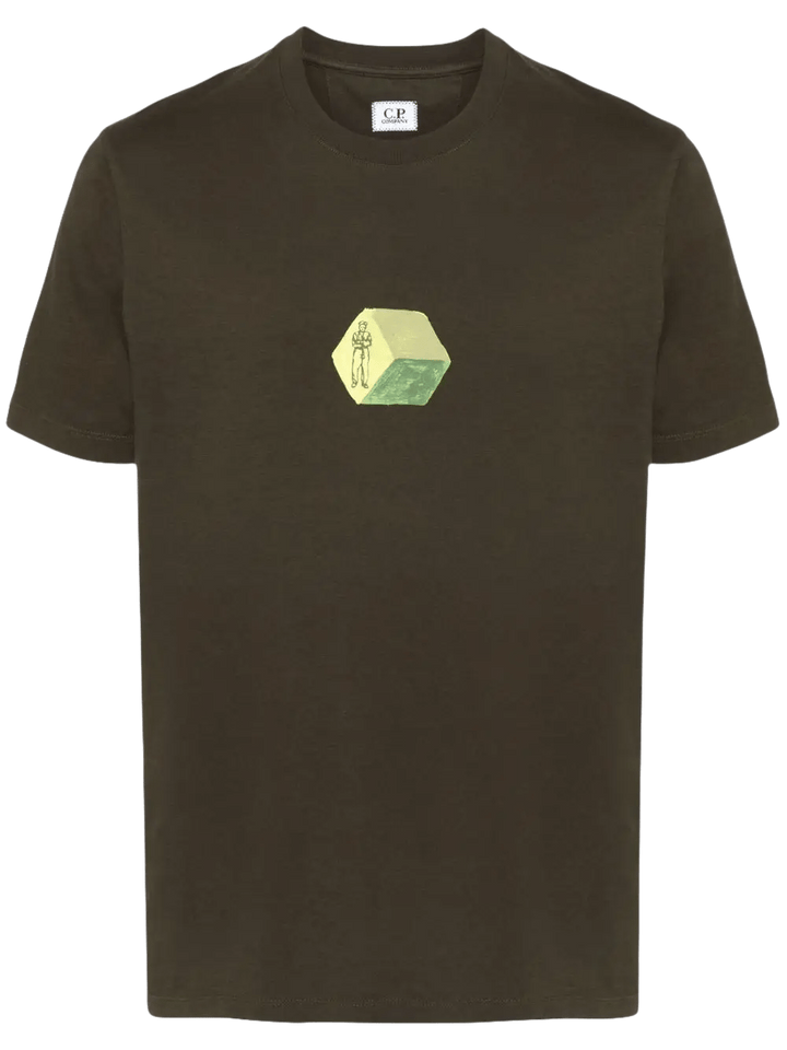 C.P. COMPANY - T-shirt à manches courtes Vert Kaki - Lothaire