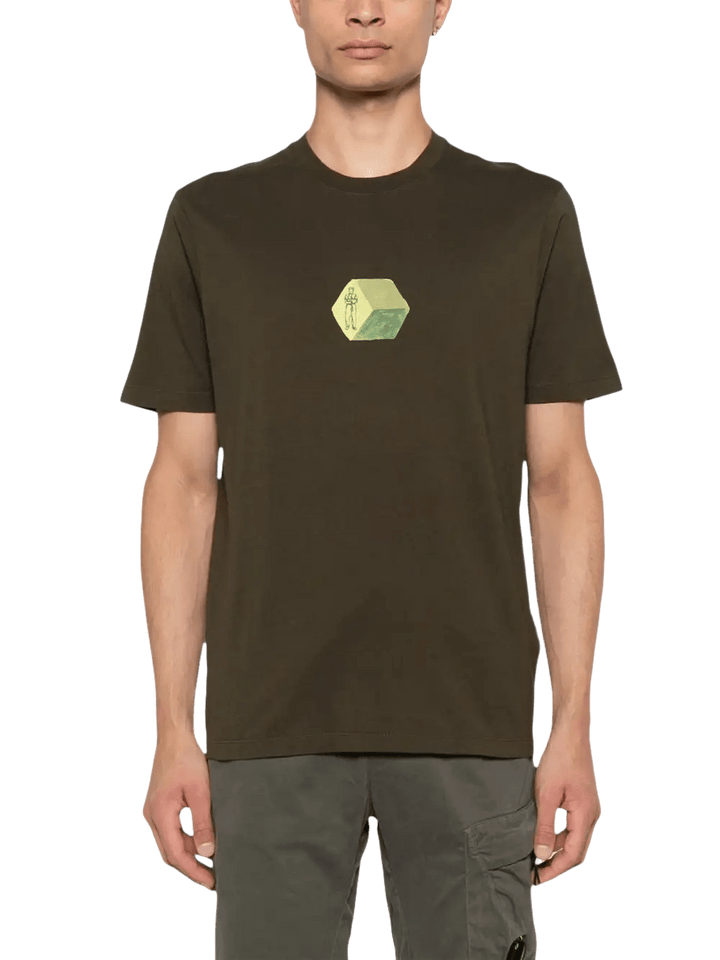 C.P. COMPANY - T-shirt à manches courtes Vert Kaki - Lothaire