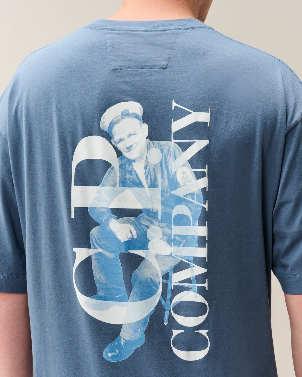 C.P. COMPANY - T-shirt British Sailor en jersey 30/1 Bleu Orion - Lothaire