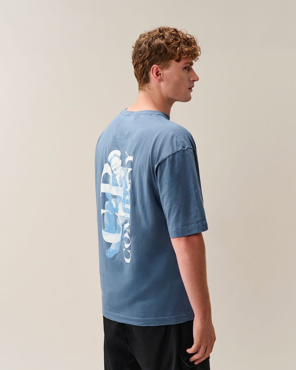 C.P. COMPANY - T-shirt British Sailor en jersey 30/1 Bleu Orion - Lothaire