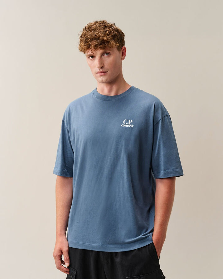C.P. COMPANY - T-shirt British Sailor en jersey 30/1 Bleu Orion - Lothaire