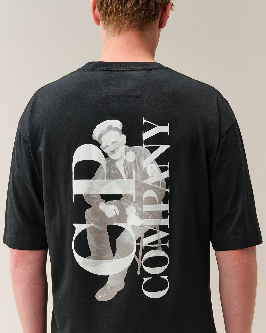 C.P. COMPANY - T-shirt British Sailor en jersey 30/1 Noir - Lothaire