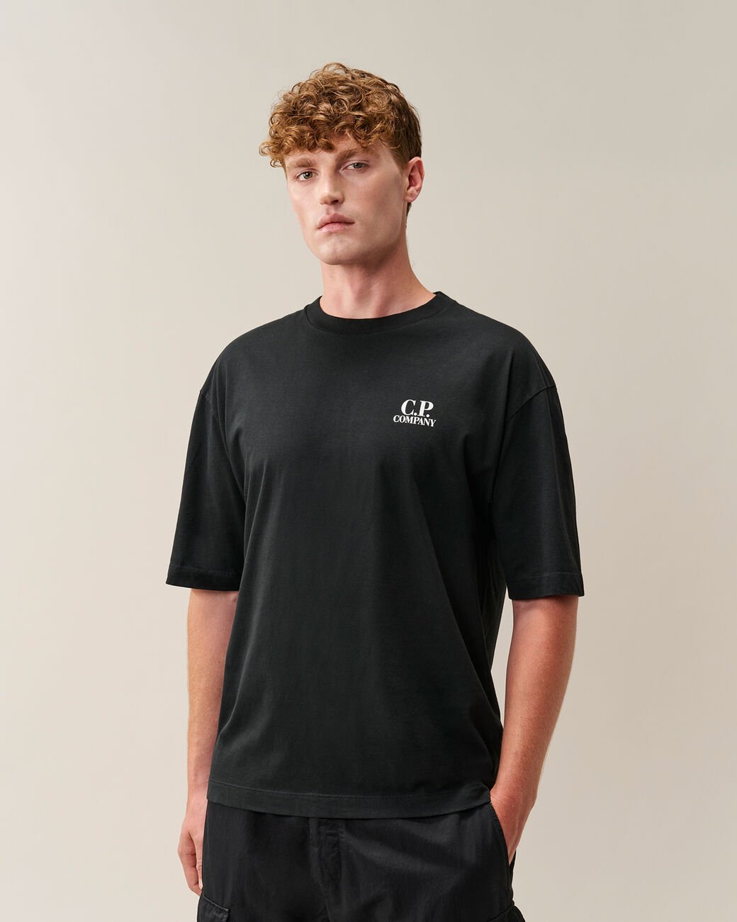 C.P. COMPANY - T-shirt British Sailor en jersey 30/1 Noir - Lothaire