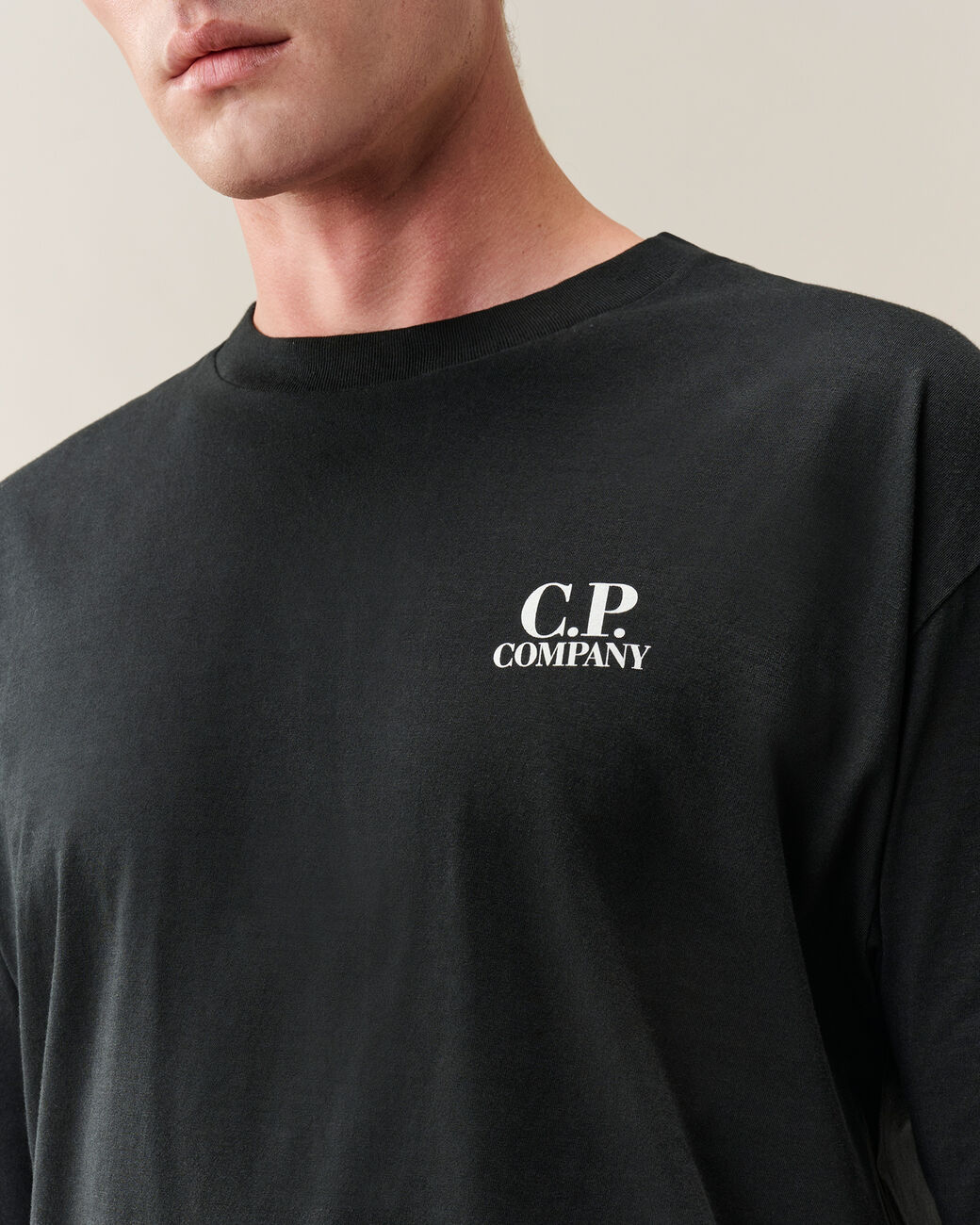 C.P. COMPANY - T-shirt British Sailor en jersey 30/1 Noir - Lothaire