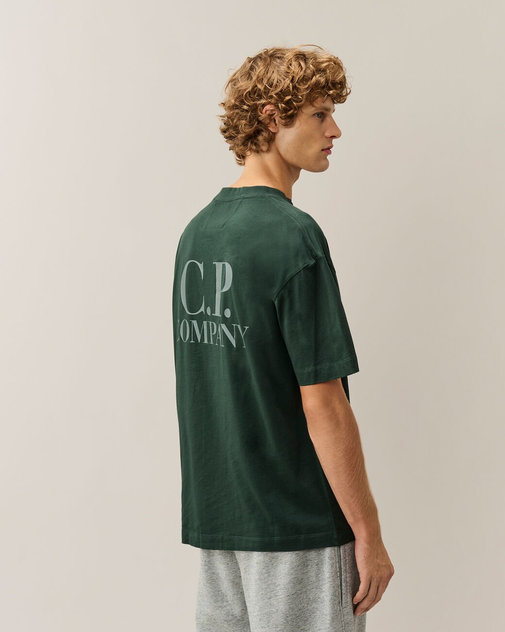 C.P. COMPANY - T-shirt Comfort en jersey de coton Vert sapin - Lothaire