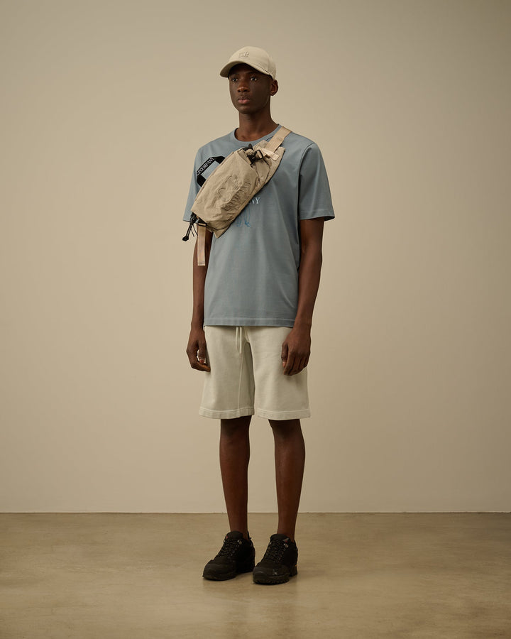 C.P. COMPANY - T-shirt dans un jersey de coton mercerisé Bleu ciel - Lothaire
