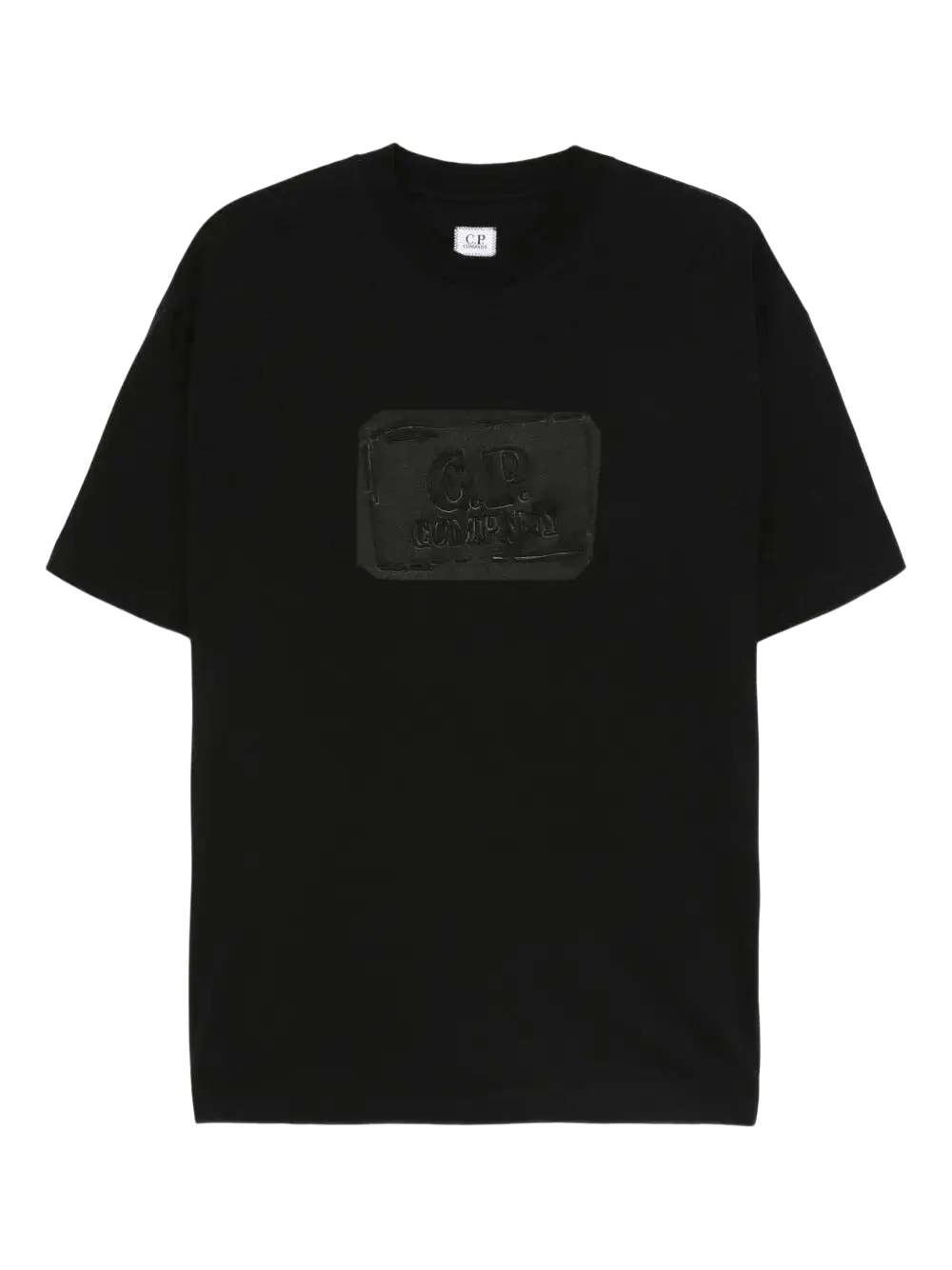 C.P. COMPANY - T-shirt en Coton à Détail de Logo Noir - Lothaire