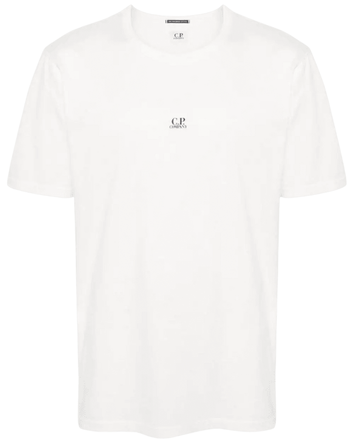 C.P. COMPANY - T-shirt en Coton à Logo Imprimé Blanc - Lothaire