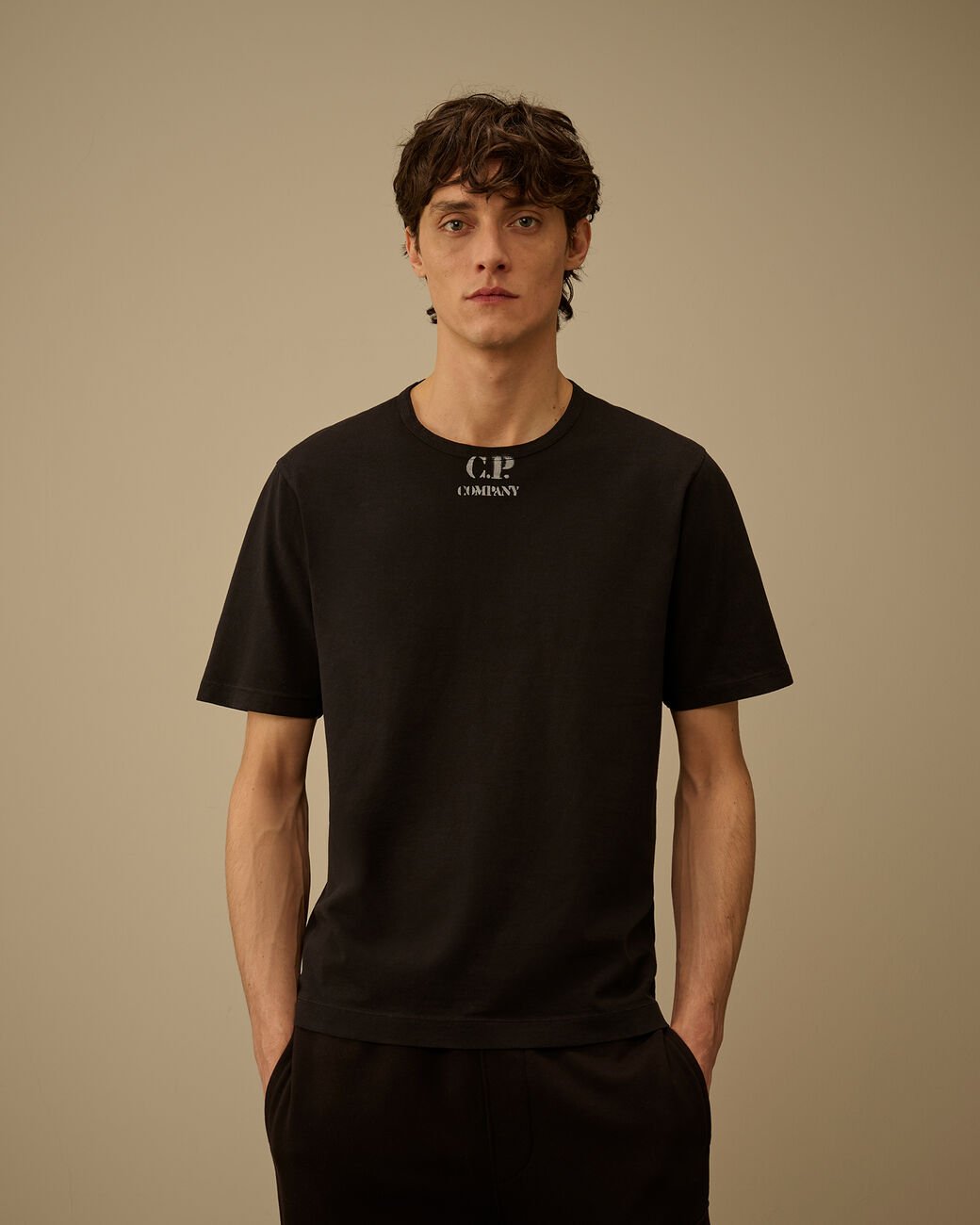 C.P. COMPANY - T-shirt en jersey avec logo Noir - Lothaire