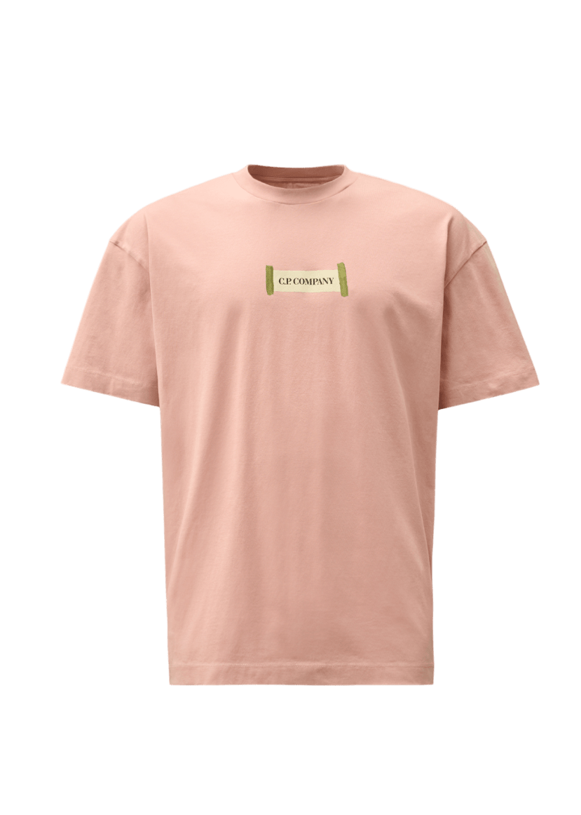 C.P. COMPANY - T-shirt en jersey de coton Rose - Lothaire