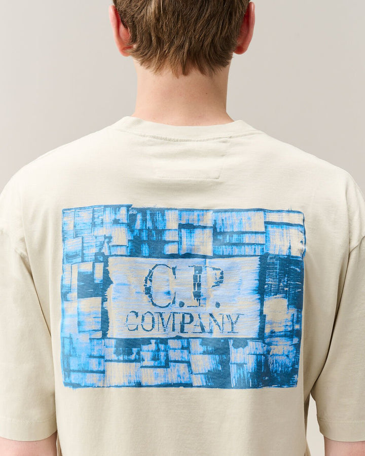 C.P. COMPANY - T-shirt Graphics en jersey 30/1 Écru - Lothaire