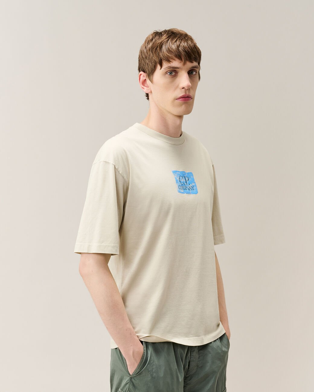 C.P. COMPANY - T-shirt Graphics en jersey 30/1 Écru - Lothaire