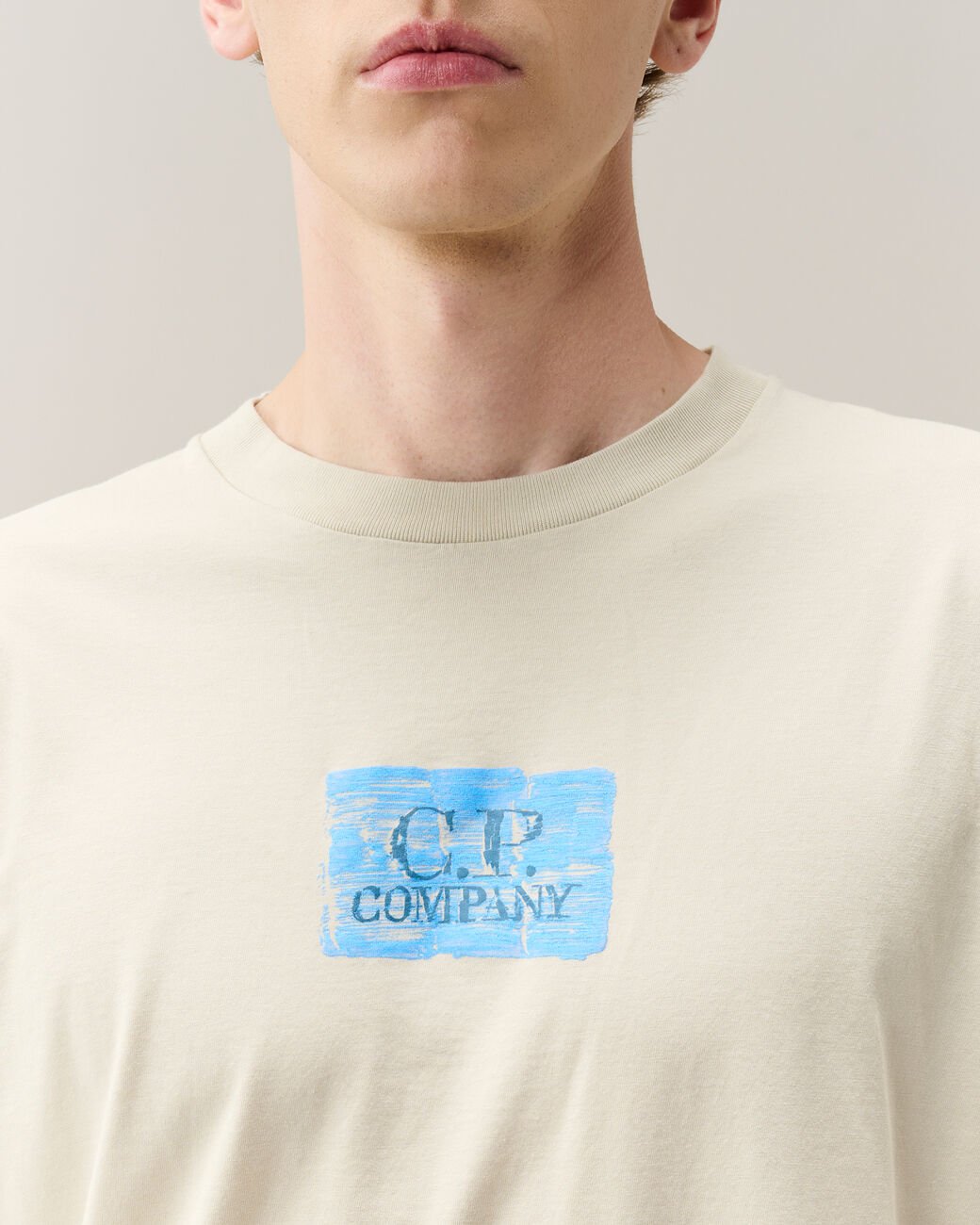 C.P. COMPANY - T-shirt Graphics en jersey 30/1 Écru - Lothaire
