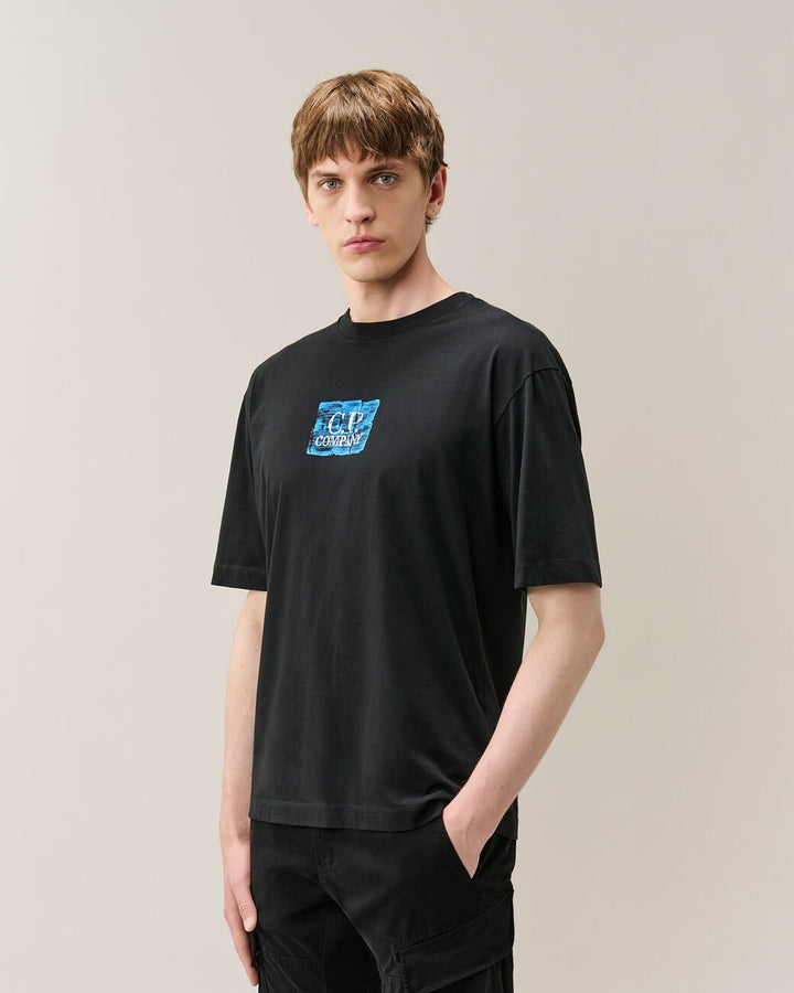 C.P. COMPANY - T-shirt Graphics en jersey 30/1 Noir - Lothaire