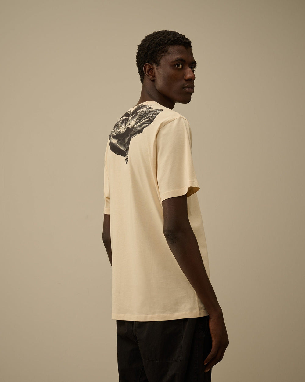 C.P. COMPANY - T-shirt Jersey Short Sleeve Goggle Beige - Lothaire