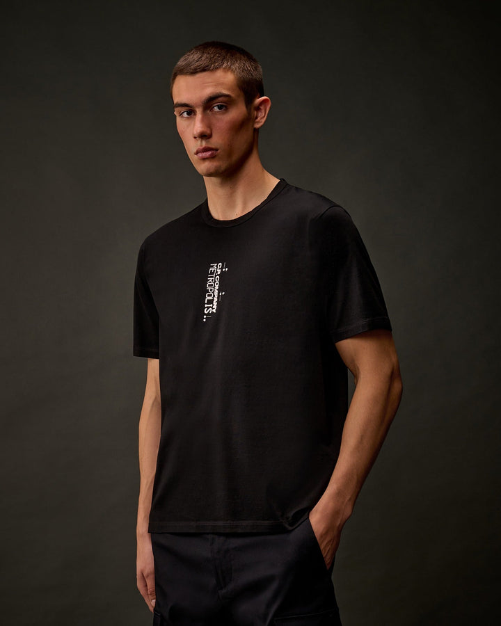 C.P. COMPANY - T-shirt Metropolis Series Mercerized Jersey Noir - Lothaire