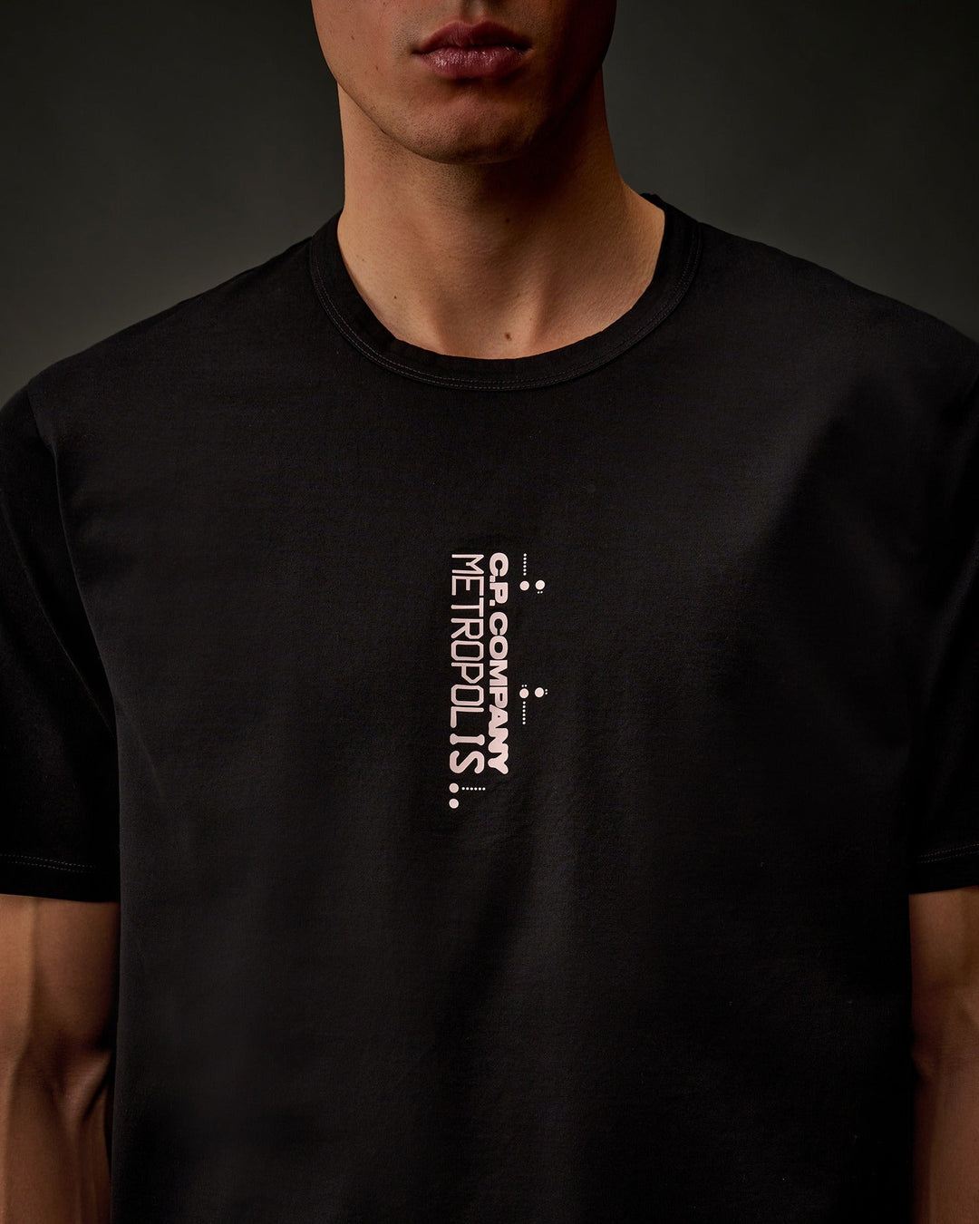 C.P. COMPANY - T-shirt Metropolis Series Mercerized Jersey Noir - Lothaire