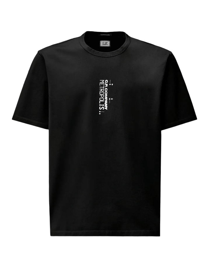 C.P. COMPANY - T-shirt Metropolis Series Mercerized Jersey Noir - Lothaire