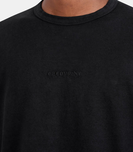 C.P. COMPANY - T-shirt Open End 20/1 Noir - Lothaire