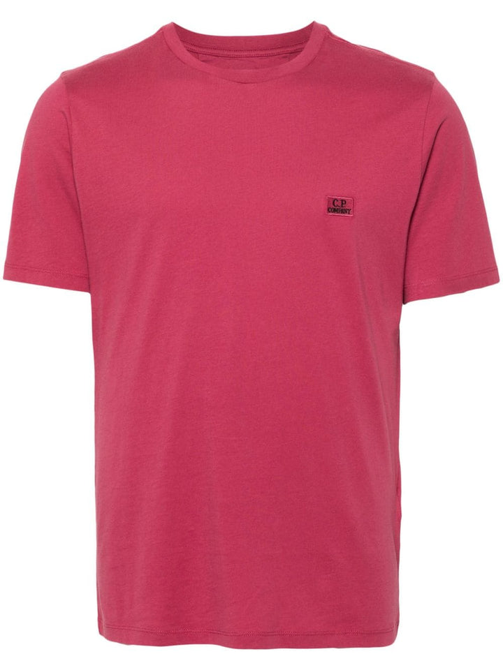 C.P. COMPANY - T - shirt Red bud 30/1 Jersey rose - Lothaire