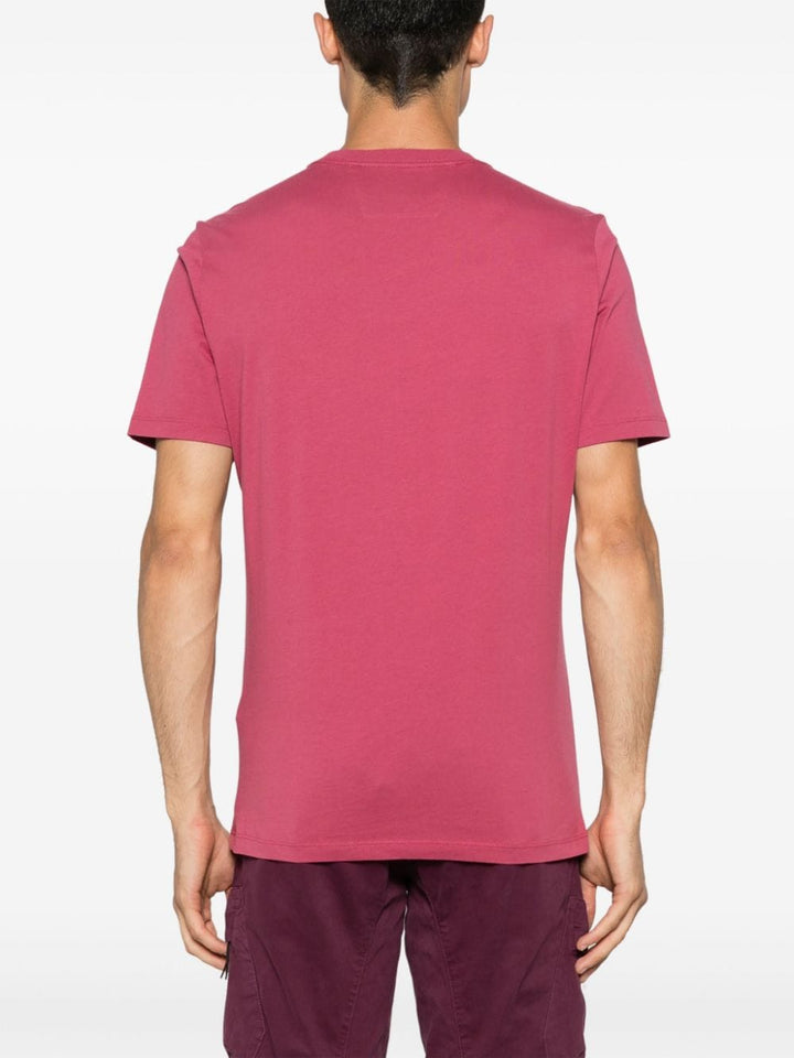 C.P. COMPANY - T - shirt Red bud 30/1 Jersey rose - Lothaire