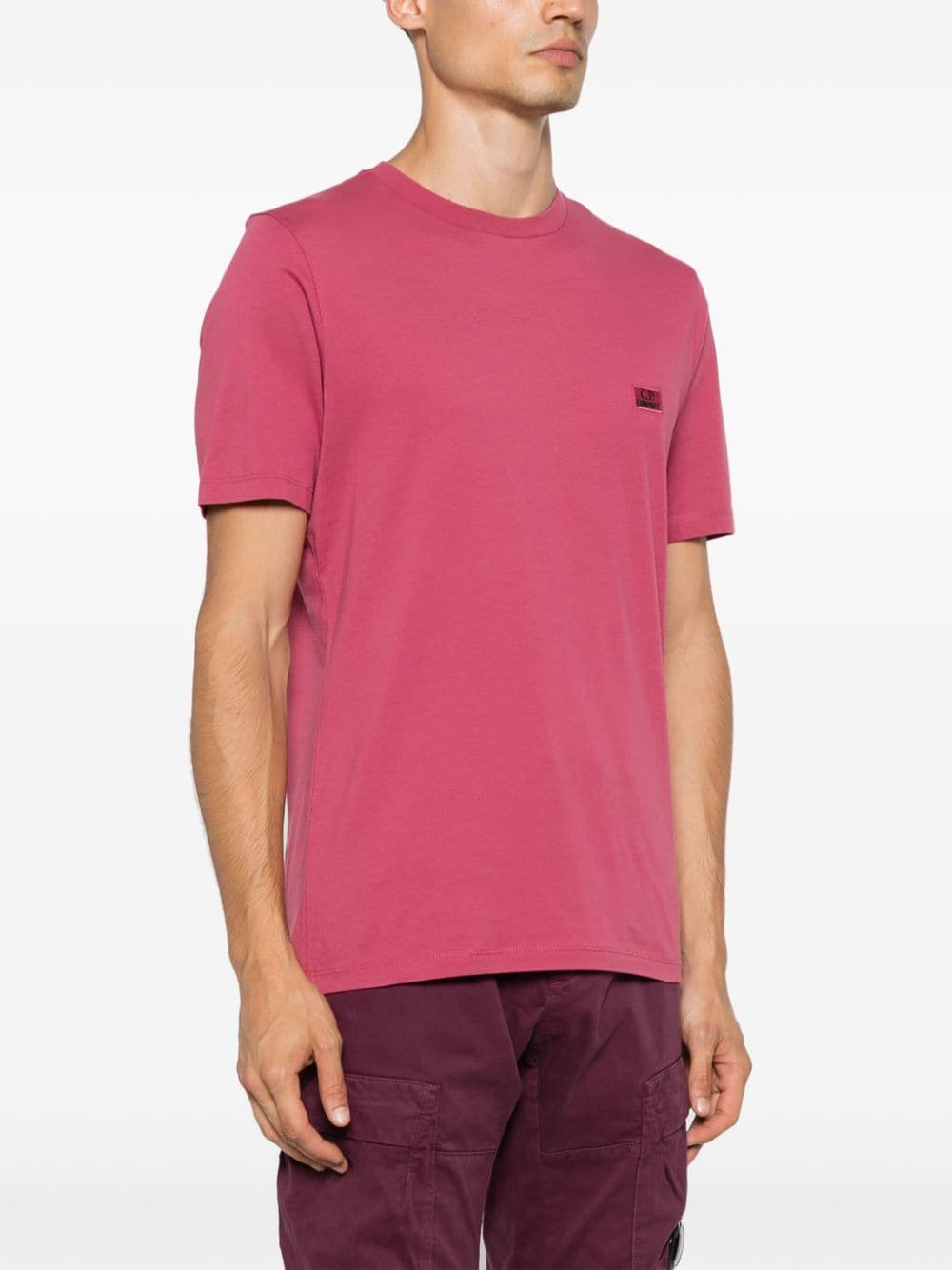 C.P. COMPANY - T - shirt Red bud 30/1 Jersey rose - Lothaire