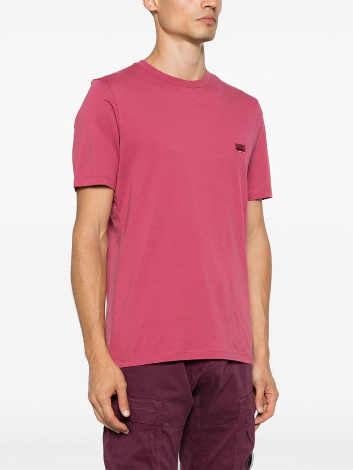 C.P. COMPANY - T - shirt Red bud 30/1 Jersey rose - Lothaire