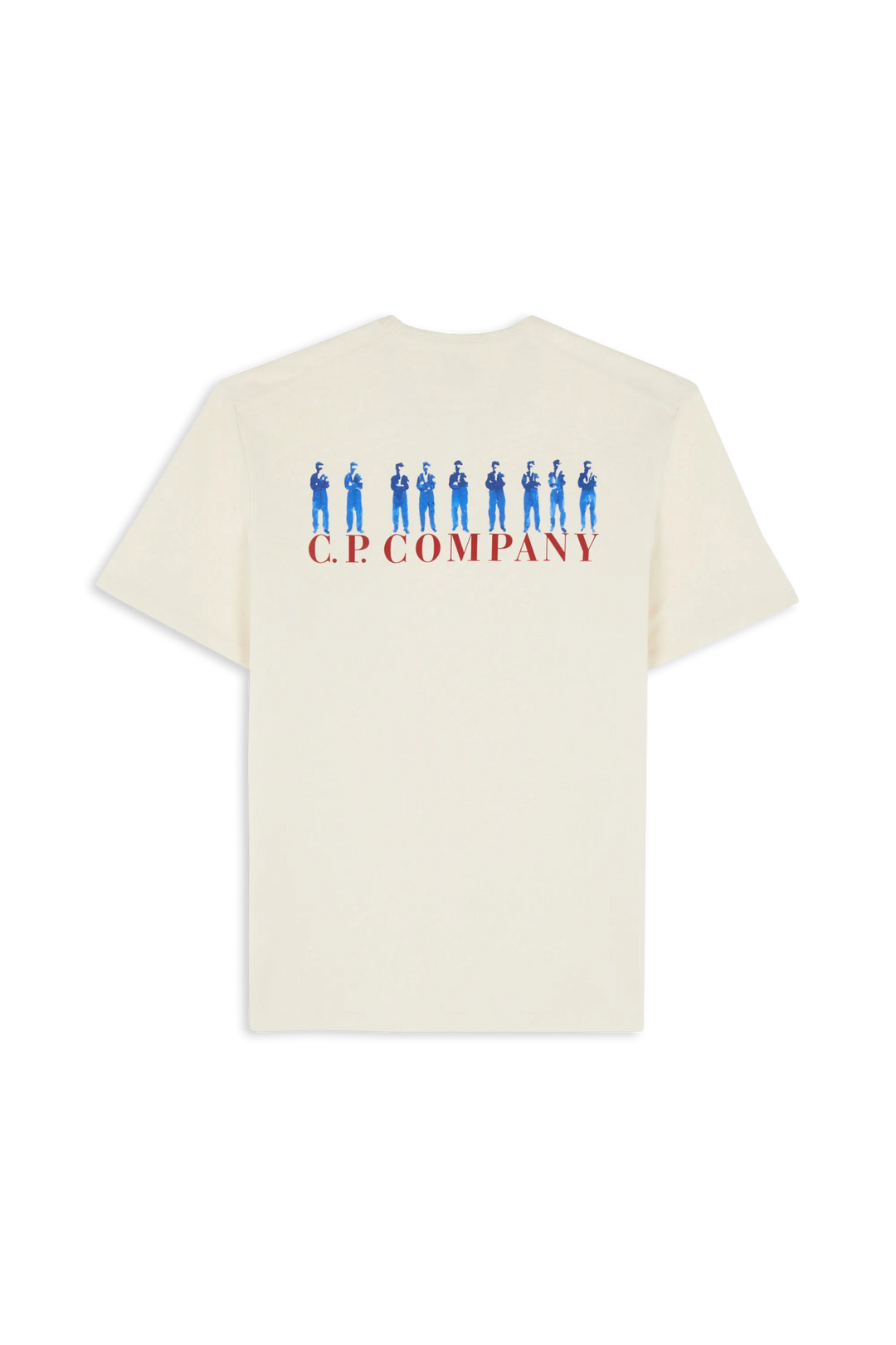 C.P. COMPANY - T - SHIRT SHORT SLEEVE IN JERSEY GUSCETTE - Beige - Lothaire
