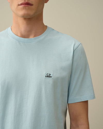 C.P Company - T-shirt Starlight Blue 30/1 Jersey à logo - Lothaire