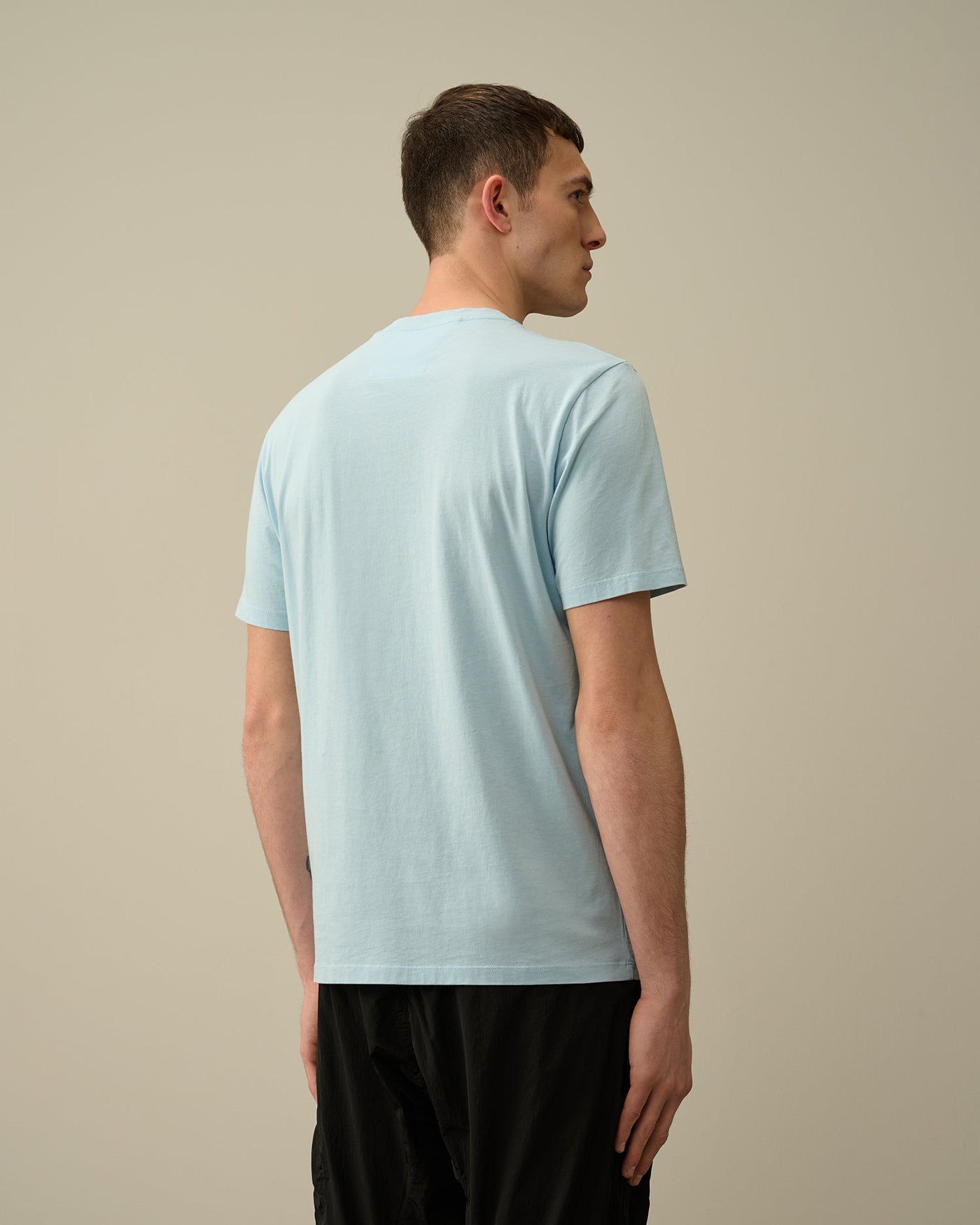 C.P Company - T-shirt Starlight Blue 30/1 Jersey à logo - Lothaire
