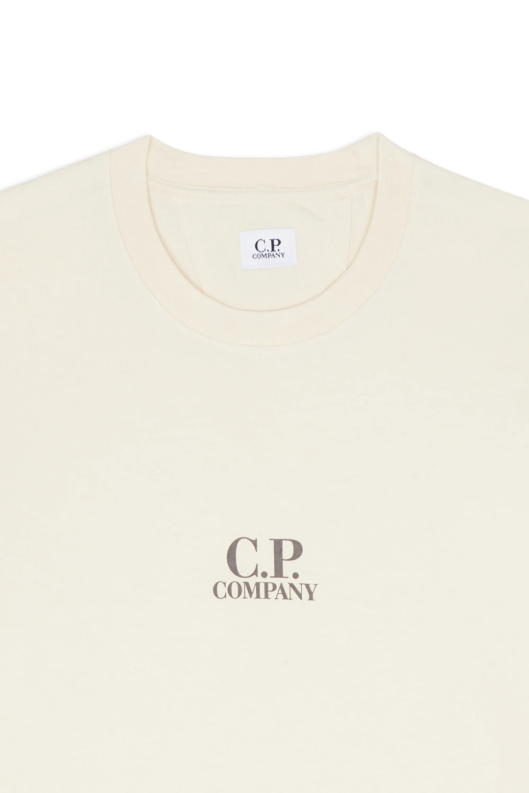 C.P. COMPANY - T-shirt T - SHIRTS SHORT SLEEVE IN JERSEY 30/1 - Beige - Lothaire