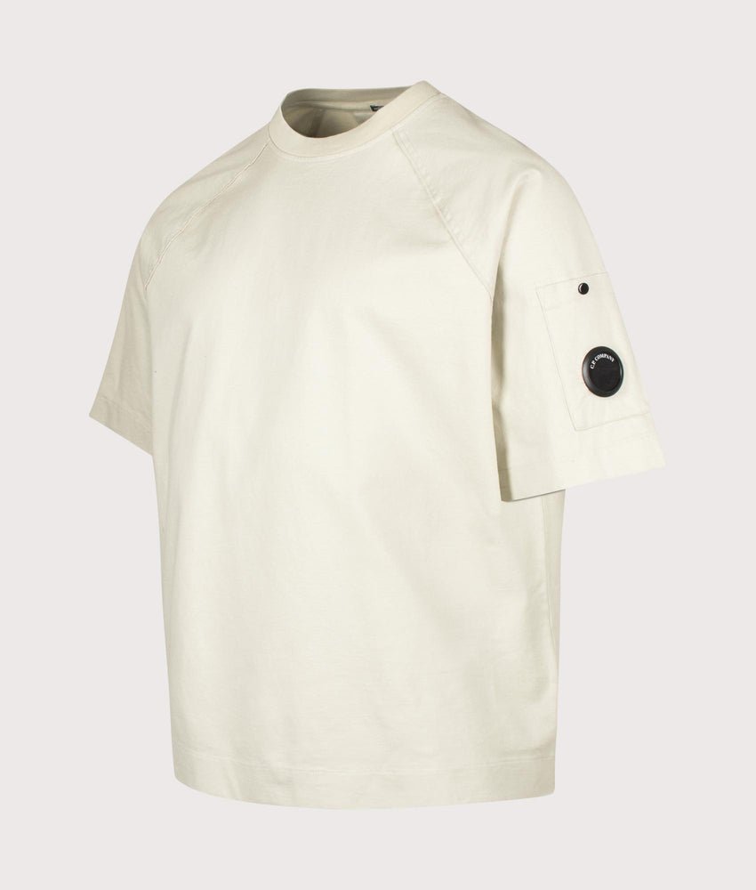C.P. COMPANY - T-shirt Twisted Lens en jersey mercerisé 30/2 Écru - Lothaire