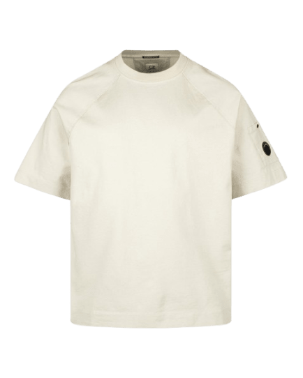 C.P. COMPANY - T-shirt Twisted Lens en jersey mercerisé 30/2 Écru - Lothaire