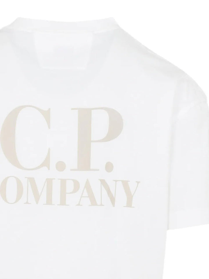 C.P. COMPANY - T-Shirts à Logo Blanc - Lothaire