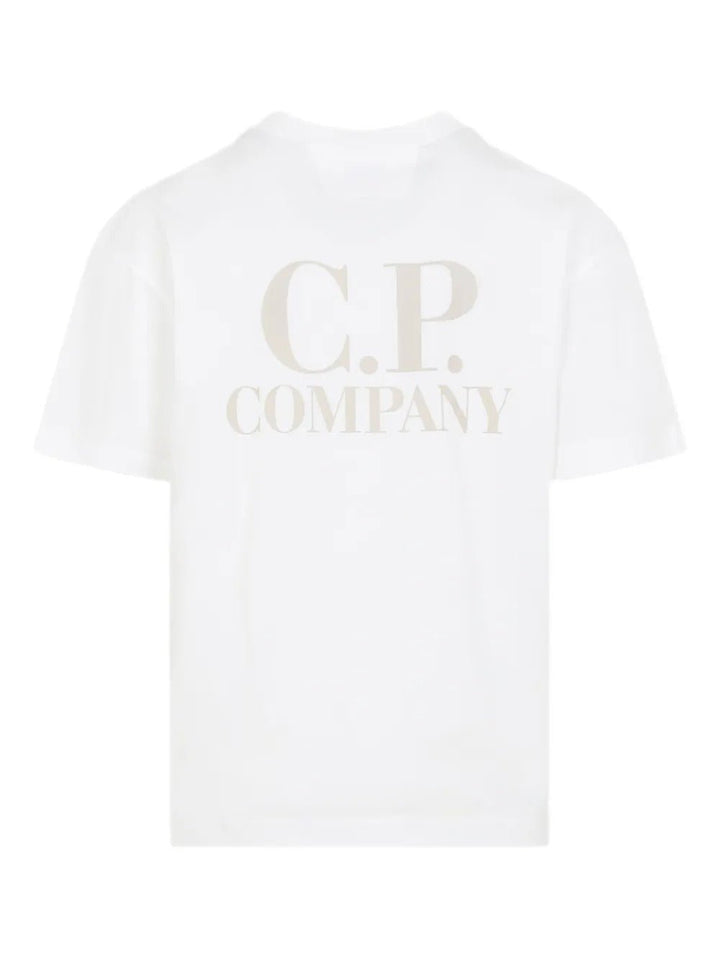 C.P. COMPANY - T-Shirts à Logo Blanc - Lothaire