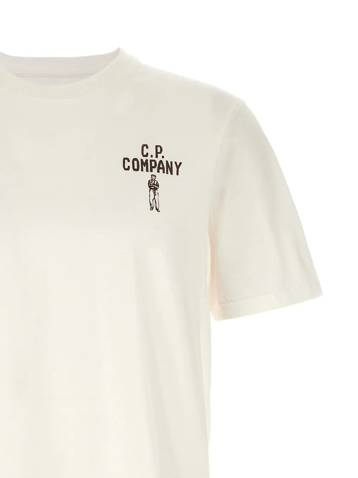 C.P. COMPANY - T-Shirts Printed Crew - Neck Beige - Lothaire