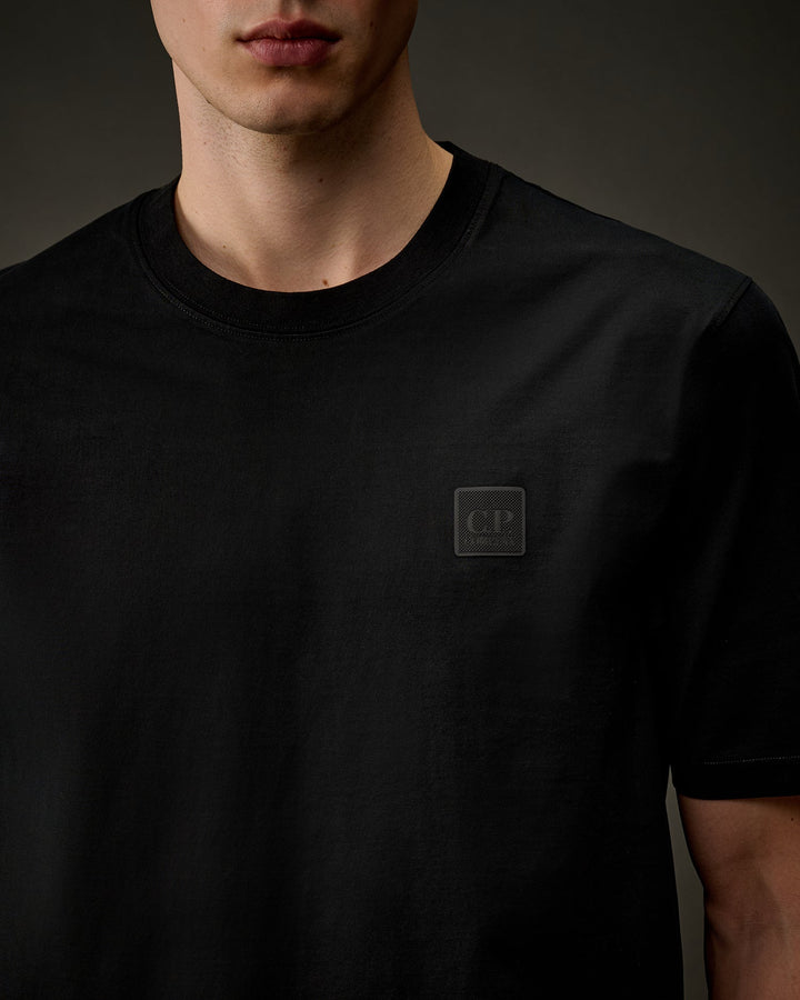 C.P. COMPANY - The Metropolis Series Mercerized Jersey Chest Logo T-Shirt noir - Lothaire