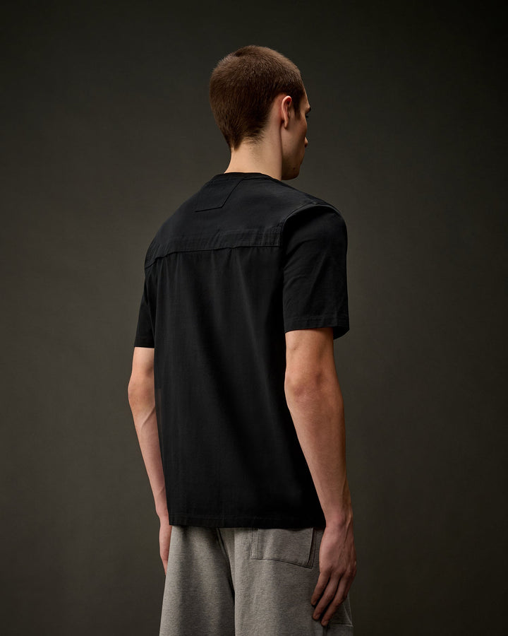 C.P. COMPANY - The Metropolis Series Mercerized Jersey Chest Logo T-Shirt noir - Lothaire