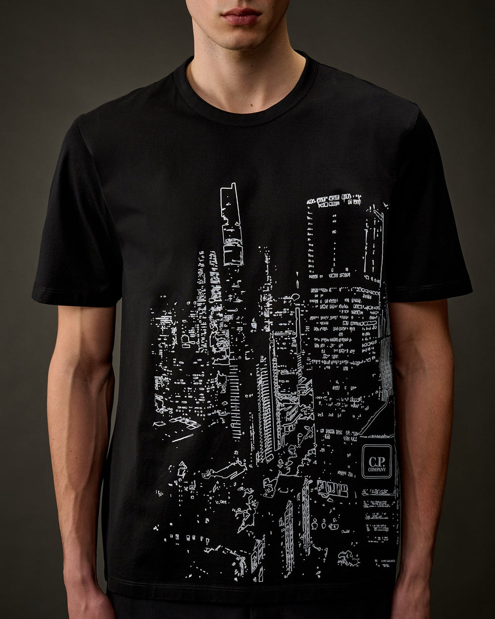C.P. COMPANY - The Metropolis Series Mercerized Jersey Graphics T-Shirt noir - Lothaire