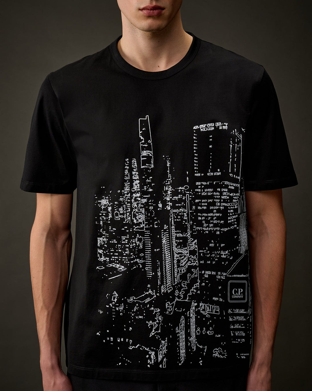 C.P. COMPANY - The Metropolis Series Mercerized Jersey Graphics T-Shirt noir - Lothaire