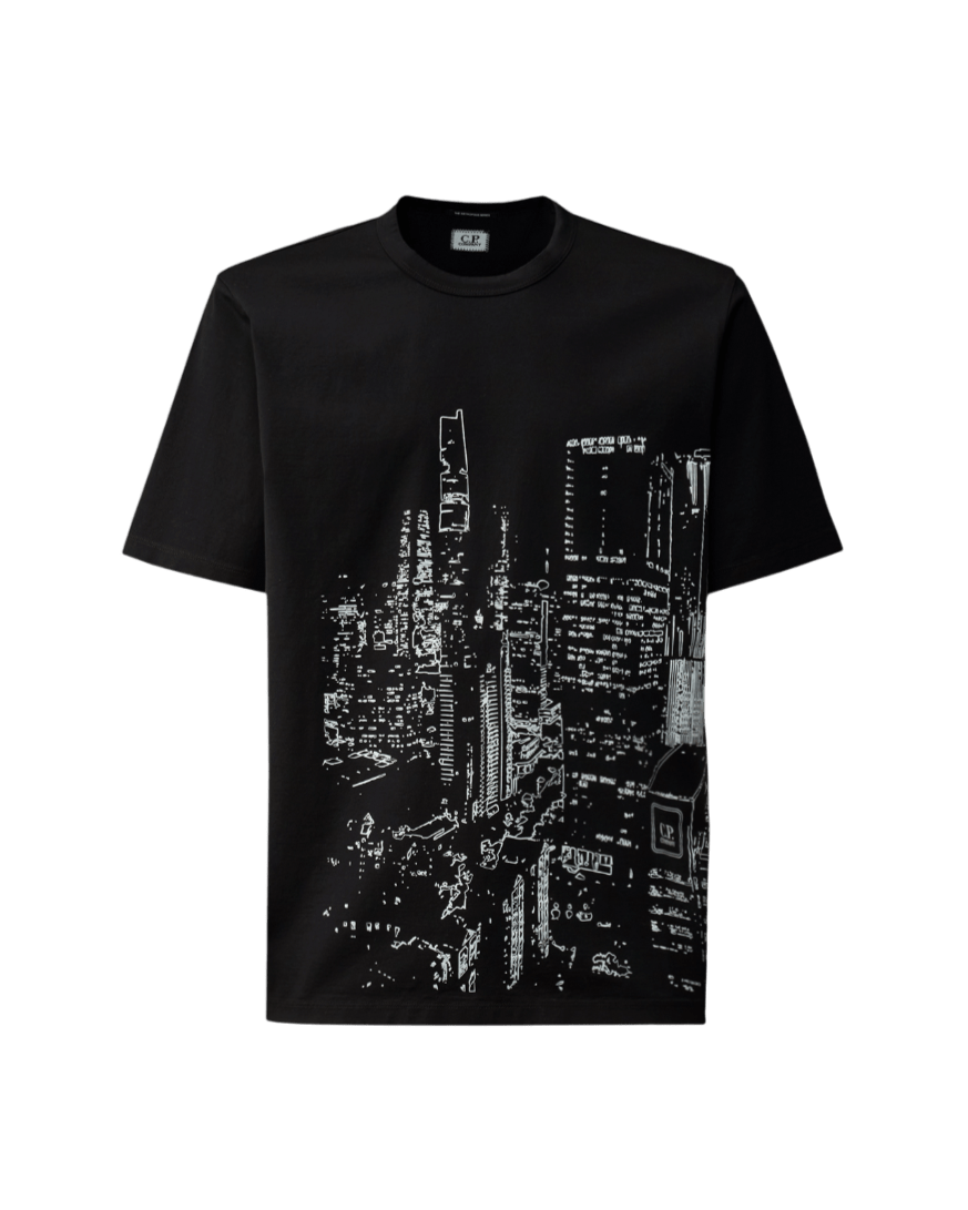 C.P. COMPANY - The Metropolis Series Mercerized Jersey Graphics T-Shirt noir - Lothaire