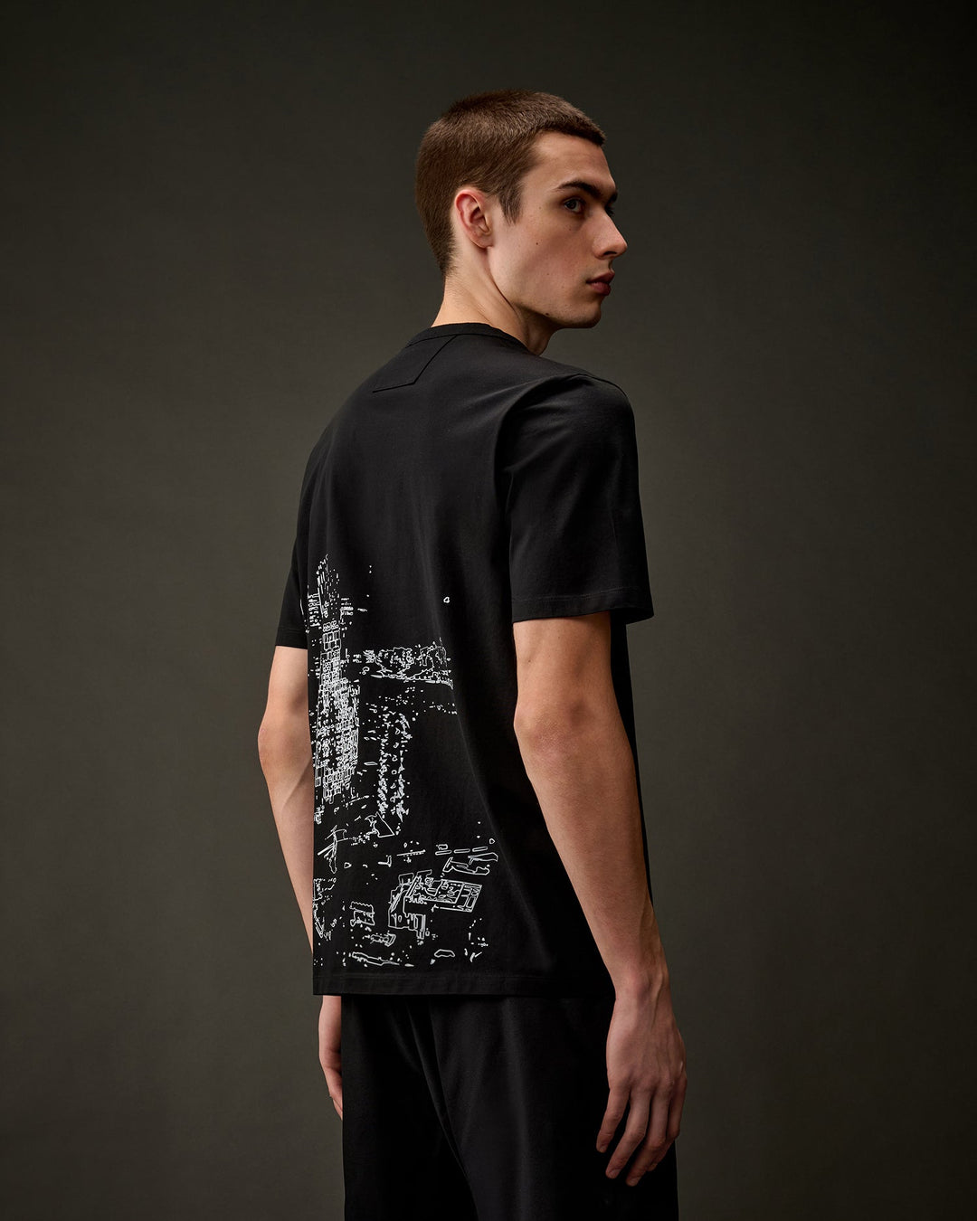 C.P. COMPANY - The Metropolis Series Mercerized Jersey Graphics T-Shirt noir - Lothaire