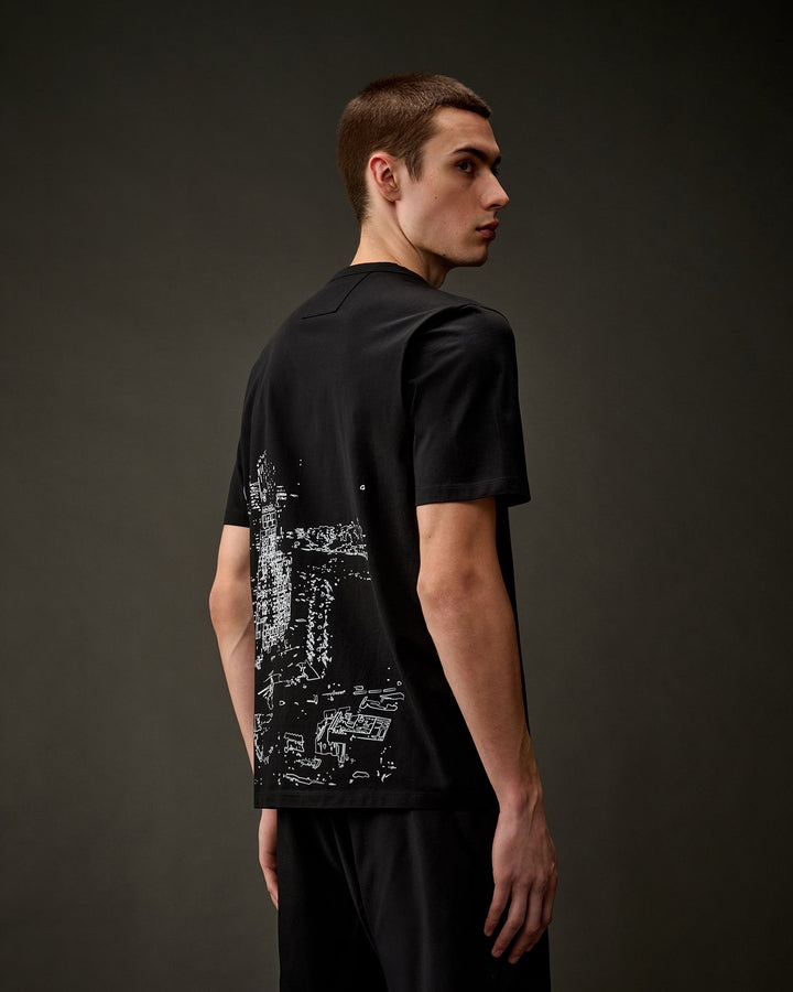 C.P. COMPANY - The Metropolis Series Mercerized Jersey Graphics T-Shirt noir - Lothaire