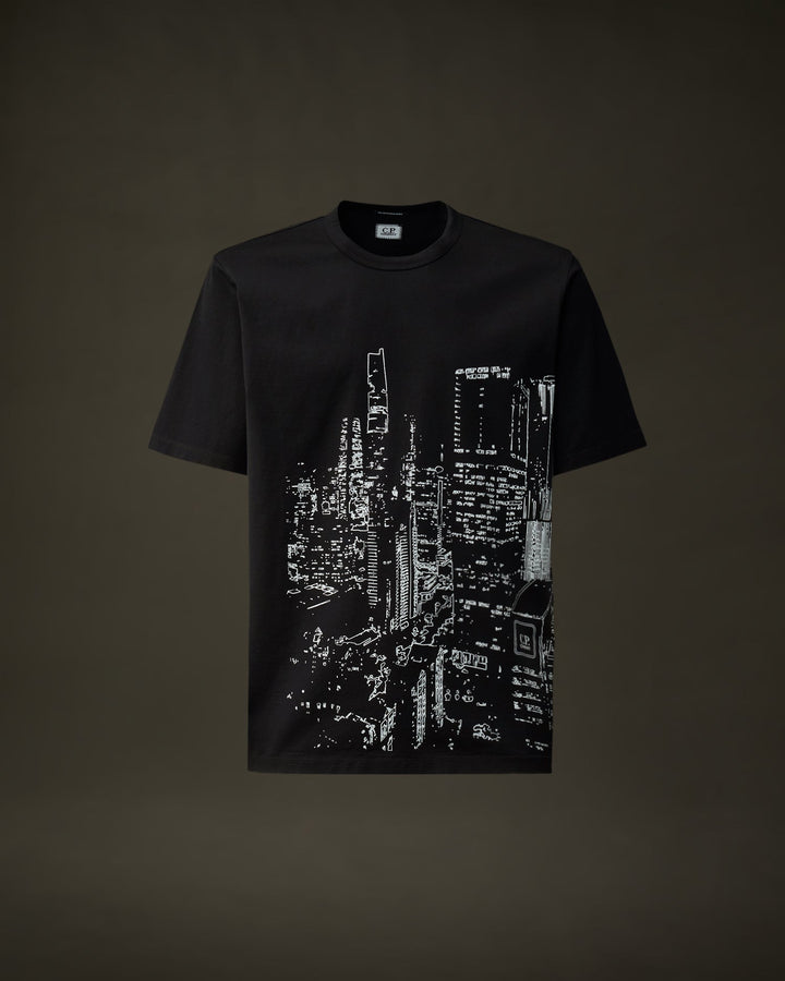 C.P. COMPANY - The Metropolis Series Mercerized Jersey Graphics T-Shirt noir - Lothaire